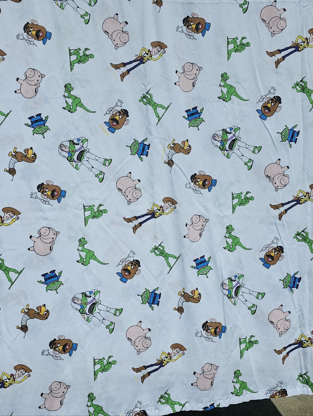 1995 Hasbro Disney Toy Story Twin Sheet Set - Flat & Fitted - Vintage